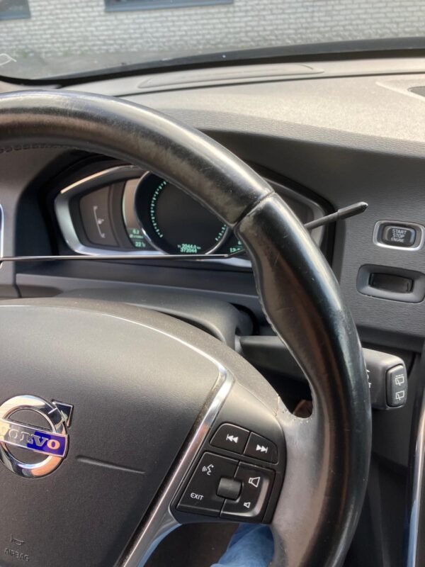 bediening verlichting wissers door middel van beugel over stuurkolom