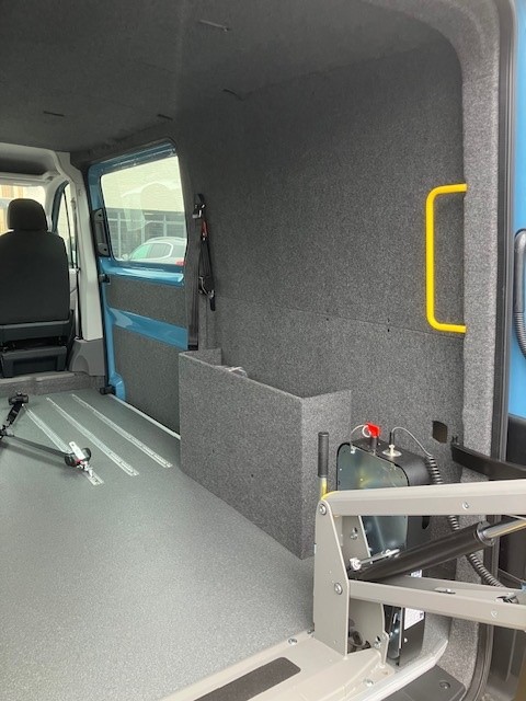 Inrichten bus interieur