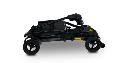 GoGo MG2 opvouwbare scootmobiel van Pride opgevouwen